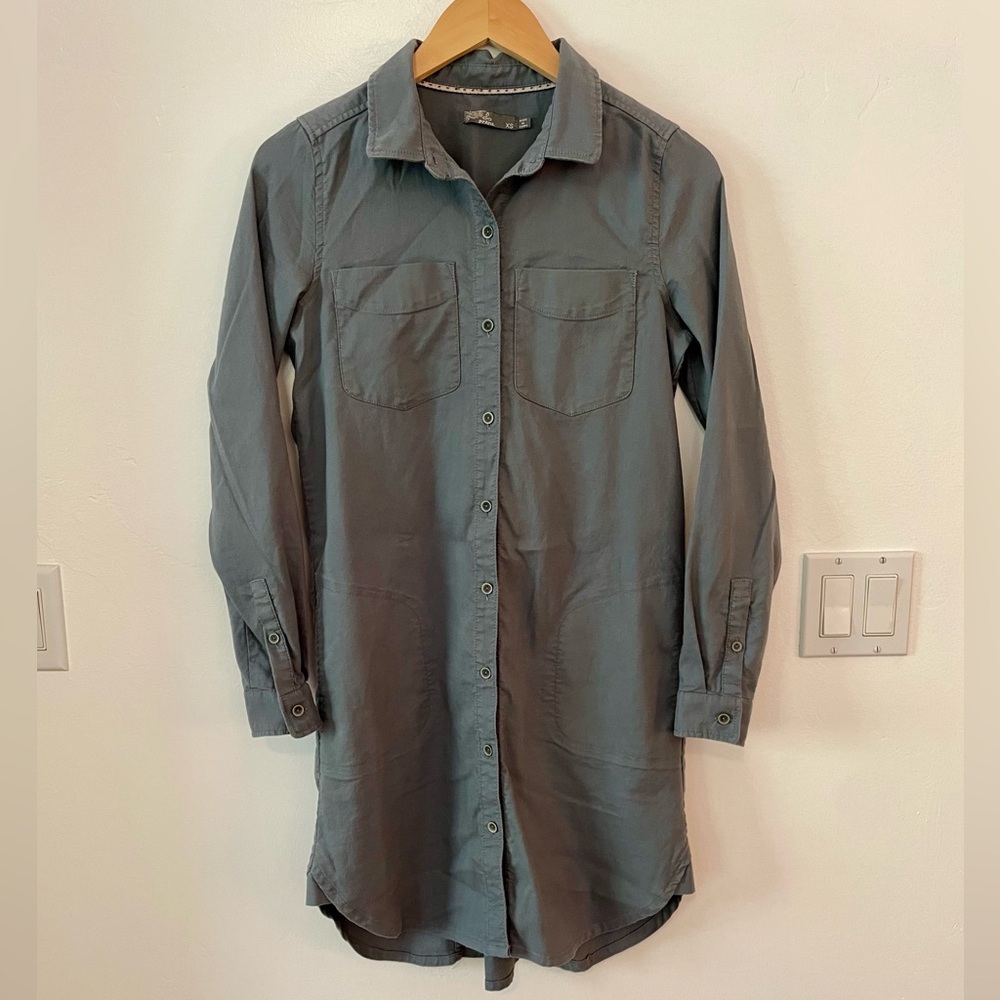 Prana Charcoal Shirt Dress